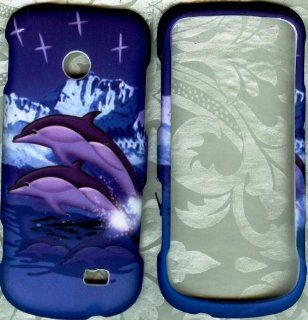Dolphins rubberized Samsung T528G Straight Talk Phone Case Cell Phones & Accessories