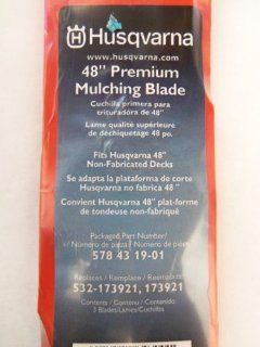 Husqvarna 48" Premium Mulching Blade 173921, 532 173921, 578 43 19 01  Lawn Mower Blades  Patio, Lawn & Garden