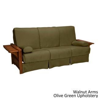 Epicfurnishings Bellevue Perfect Sit   Sleep Transitional style Pillow Top Full size Futon Sofa Green Size Full