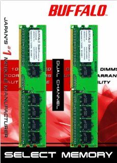 Buffalo Technology D2U533B 1G/BR Select DDR2 DIMM 1GB PC2 4200 Memory Electronics