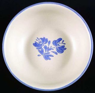 Pfaltzgraff Yorktowne (China) Soup/Cereal Bowl, Fine China Dinnerware   Blue Flo