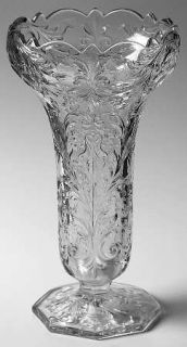 McKee Rock Crystal Clear Flower Vase   Clear,Depression Glass