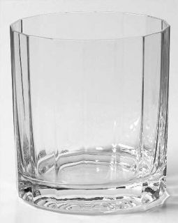 Dansk Facette (Round) Double Old Fashioned   Clear, Round Panelled Barware Line
