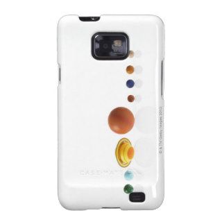 Solar system planets on white background 2 samsung galaxy s cases
