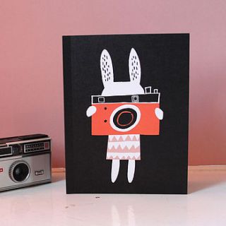 camera rabbit notebook by becky baur