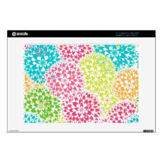 Spring Abstract Flowers Mac & PC 13" Laptop Decals