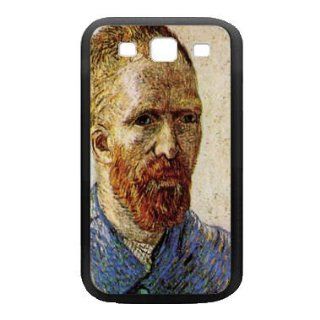 Self Portrait In Front Of The Easel By Vincent Van Gogh Black Samsung Galaxy S3 Case Cell Phones & Accessories