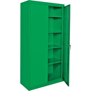 Sandusky Lee Commercial Grade All Welded Steel Cabinet — 36in.W x 24in.D x 78in.H, Green, Model# CA41362478-A8  Storage Cabinets