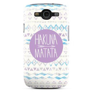 Hakuna Matata Design Clip on Hard Case Cover for Samsung Galaxy S3 GT i9300 SGH i747 SCH i535 Cell Phone Cell Phones & Accessories