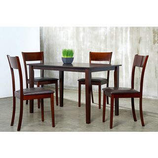 Warehouse Of Tiffany Ida Brown 5 piece Dining Set Brown Size 5 Piece Sets