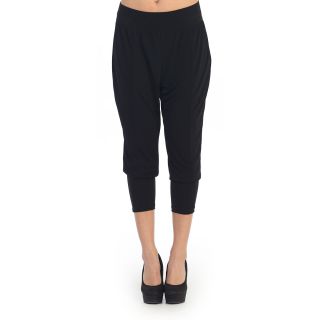 Womens Plus Size Black Ruched Lounge Pants
