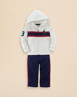 Ralph Lauren Childrenswear Infant Boys' Fleece Hoodie & Pant Set   Sizes 9 24 Months's