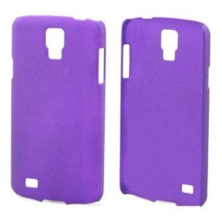 ivencase Rubber Smooth Hard Skin Case Cover for Samsung i9295 Galaxy S4 Active (Compatible with AT&T S4 Active SGH I537 / And all International S4 Active Models) Purple+ One phone sticker + One "ivencase" Anti dust Plug Stopper Cell Phones &