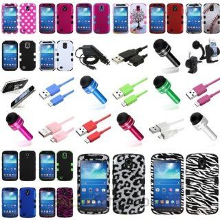 XMAS SALE Hot new 2014 model TUFF Hybrid Skin Case+Charger+Cord+Plug Stylus For Samsung Galaxy S4 Active i537CHOOSE COLOR Cell Phones & Accessories