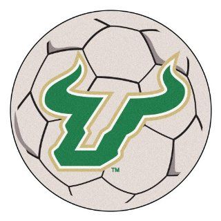 FANMATS NCAA University of South Florida Bulls Nylon Face Soccer Ball Rug Automotive