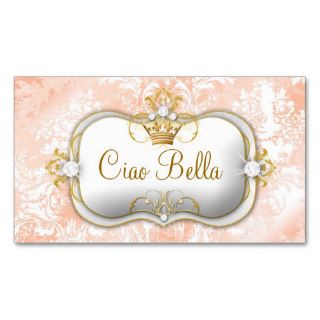 311 Ciao Bella "Peaches & Cream" Vintage Chic Business Card Template