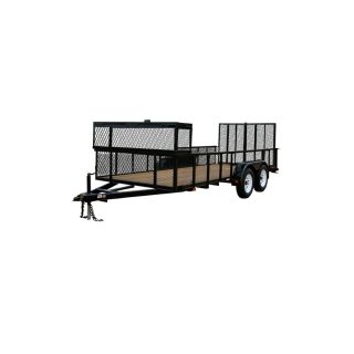 Carry On Trailer 6 ft x 16 ft Treated Lumber Utility Trailer with Ramp Gate