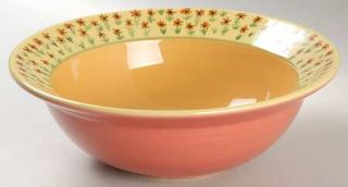Pfaltzgraff Pistoulet Rim Soup Bowl, Fine China Dinnerware   Stoneware, Multicol