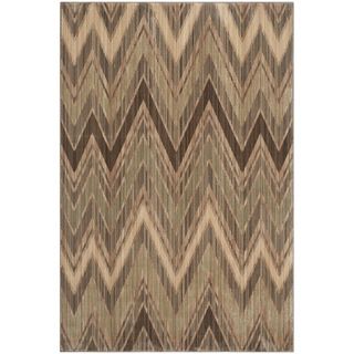 Safavieh Infinity Taupe/ Beige Polyester Rug (4 X 6)