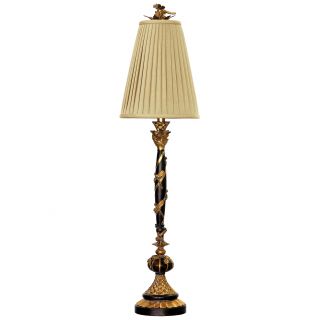 Dimond Lighting Tall 1 light 75 watt Gold Leaf/ Black Table Lamp