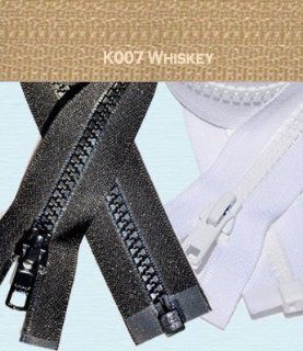 35" Vislon Zipper ~ YKK #5 Molded Plastic ~ Separating   K007 Whiskey (1 Zipper/ Pack)