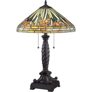 Tiffany Greenwood With Western Bronze Finish Table Lamp