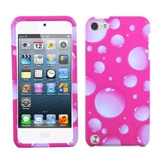 BasAcc White Pink Bubble Hybrid Case for Apple iPod Touch 5 BasAcc Cases