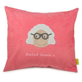 personalised grandmother cushion by funky feet fashions
