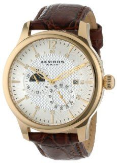 Akribos XXIV Men's AK537YG Ultimate Stainless Steel Automatic Multifunction Strap Watch at  Men's Watch store.