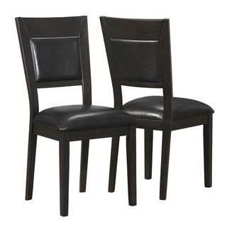 Cappuccino/ Brown Upholstered Side Chairs (set Of 2)