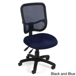 Ofm Modern Mesh Black/ Blue Office Task Chair