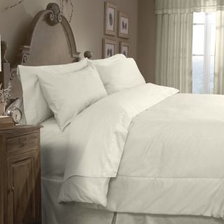 Veratex Grand Luxe Egyptian Cotton Sateen 300 Thread Count 4 piece Comforter Set Ivory Size Twin