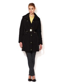 Spread Collar Belted Puffer Coat by Cole Haan
