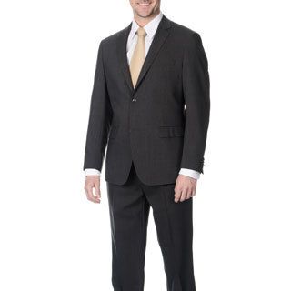 Pronto Mens Slim Fit Wool Max Grey Wool Blend 2 piece Suit