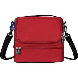 Childrens Wildkin Double Decker Lunch Bag Cardinal Red