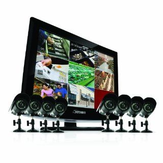 Defender Sync 19 Inch LCD All In One Security System with 8 Hi Res Indoor/Outdoor Surveillance Cameras (Black)  Camera & Photo