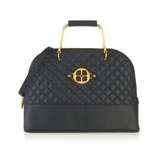 IMAN Platinum Rock the Runway Genuine Leather Quilted Satchel