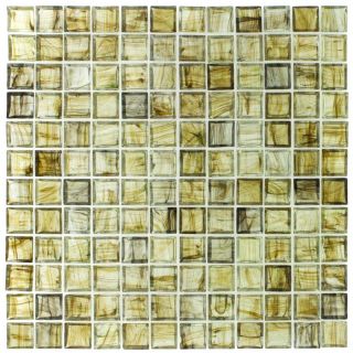 Elida Ceramica River Stone Glass Mosaic Square Indoor/Outdoor Wall Tile (Common 12 in x 12 in; Actual 11.75 in x 11.75 in)