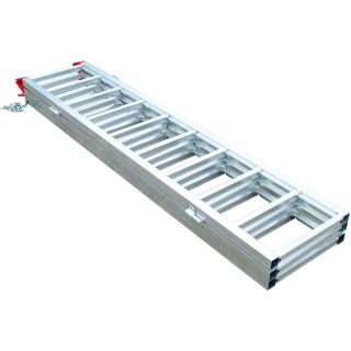 Ultra-Tow Tri-Fold Aluminum Ramp — 1,500-Lb. Capacity, 77in.L x 50in.W x 2in.H  Folding Ramps