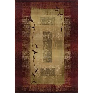 Generations Transitional Red/ Beige Rug (67 X 91)