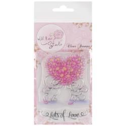 Wild Rose Studio Ltd. Clear Stamp   Flower Heart