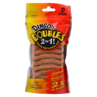 Dingo Doubles Dog Chicken Treat & Dental Chews 9 pk
