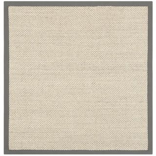 Hand woven Resorts Natural/ Grey Fine Sisal Rug (4 Square)
