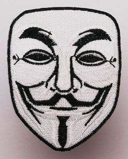 "V FOR VENDETTA" Embroidered iron on/sew on patch