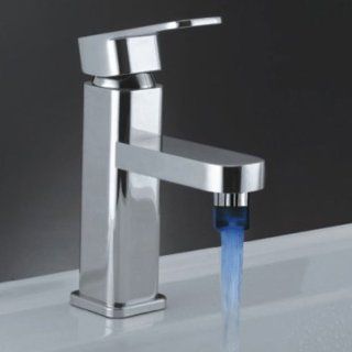 MALO Temperature Sensor Color Changing LED Light Kitchen Faucet Sink Basin Spray Mixer Tap 3 Color   Bar Sink Faucets  