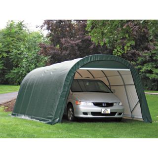 ShelterLogic 12-Ft.W Round-Style Instant Garage / Shelter — 20ft.L x 12ft.W x 8ft.H, 1 5/8in. Frame  Round Style Instant Garages