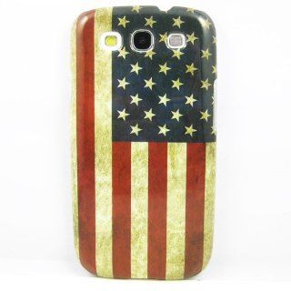 New Retro USA United States US Flag Hard Rubber Case Cover Skin For Samsung Galaxy S3 I9300 Cell Phones & Accessories