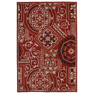 Felicity Red Hand Tufted Wool Rug (80 X 110)