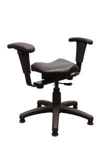 Therapeutic "Wobble" Chair w/Arms (Black) Health & Personal Care