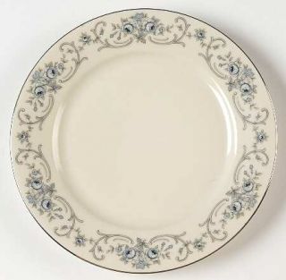 Johann Haviland Rhineland Salad Plate, Fine China Dinnerware   Blue Roses/Gray S